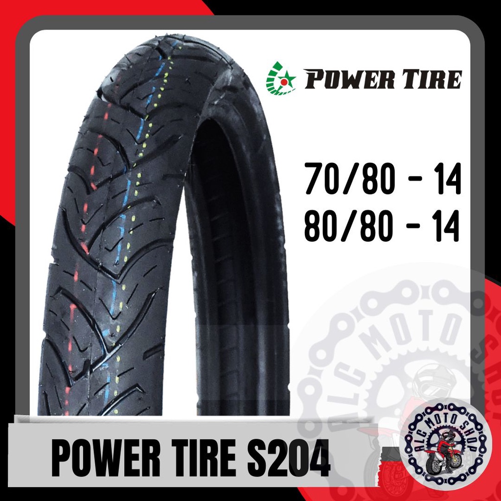 ยางรถยนต์ - S204 - TUBE TYPE - ความเร็วสูง 70/80-14 80/80-14