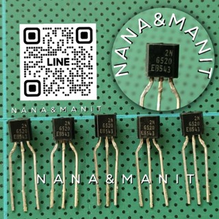 2N6520 TO-92 PNP 500mA 350V (งานแท้) แพ็คละ10ตัว