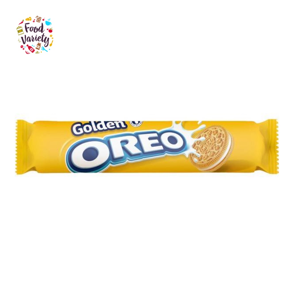 [BestBefore-31Oct2025] Oreo Golden Sandwich Cookies Vanilla Filling-Kosher 154g