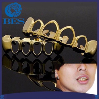 เครื่องประดับอื่นๆยุโรปและอเมริกา Hiphop Grillz ฮิปฮอปจัดฟันฮาโลวีน Ball Gold Braces Spike แต่งตัวเครื่องประดับอินเทรนด์