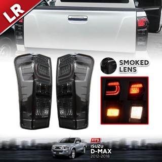 โคมไฟท้าย ไฟท้าย LED ลายเกือกม้า รุ่น อีซูซุ ดีแม็ก ISUZU D-MAX ปี 2012 - 201 tail light isuzu d max T4