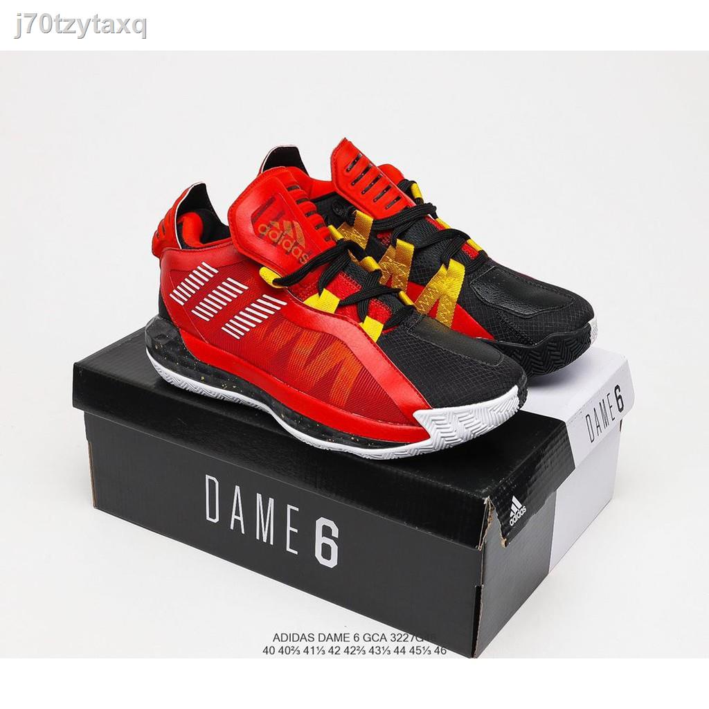 ▪♧♈❒ Adidas Dame 6 GCA Red/Black Men Shoes Basketball Sports ShoesPremium-40-46 Euro