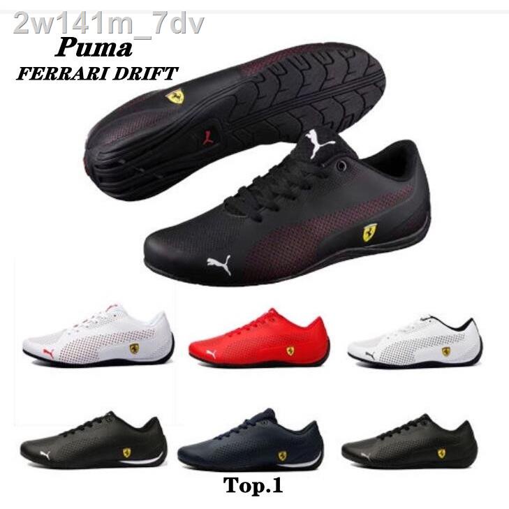 ✾๑☼2022 Puma Ferrari Drift CAT DELTA  Low Top Leather Casual Shoes Retro Sneakers