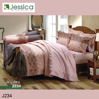 Jessica (ครบเซ็ต) ผ้าปูที่นอน+ผ้านวม 3.5ฟุต 5ฟุต 6ฟุต พิมพ์ลาย กราฟฟิก J234 #เจสสิกา เครื่องนอน ชุดผ้าปู ชุดผ้าปูเตียง