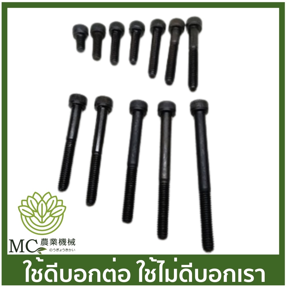 N-05 ราคาต่อ 1 ตัว น็อตหกเหลี่ยม เกลียวขนาด 6 มิล