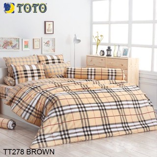 Toto ผ้านวม (ไม่รวมผ้าปูที่นอน) พิมพ์ลาย กราฟฟิก TT278 Brown #โตโต้ ผ้าห่ม