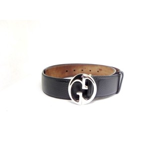 เข็มขัด Gucci belt with Double G buckle sz 85 34 มือ 2 ของแท้100%