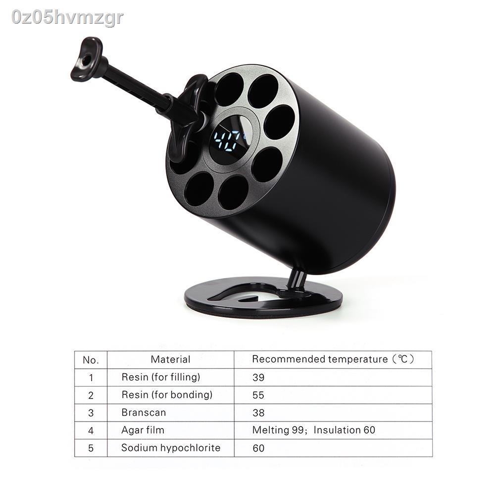 Dental air heater composite resin heating with display