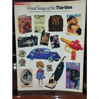 GREAT SONGS OF THE THIRTIES PVG (MSL)9780711964105