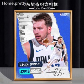 Luka Doncic โปสเตอร์กรอบรูปเครื่องประดับ NBA บาสเกตบอลของขวัญ Star ตกแต่งแขวนภาพวาดของที่ระลึกอุปกรณ์ต่อพ่วงตัวเลข