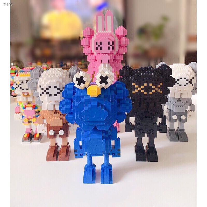 【🙉LEJUBLOCK💯】kaws building blocks Bearbrick nano block toys for kids birthday gift for boyfriend Jigsaw puzzle Fashion