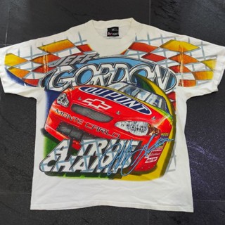 🥇เสื้อยืด NASCAR วินเทจ OVP Jeff Gordon no24. ปี2000 ผ้าขาวสภาพดีๆหายากครับ🏆... ..