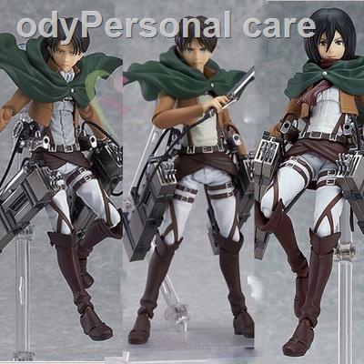❏☈✥Attack on Titan Levi Mikasa Eren Ackerman PVC Figure Anime Action Figure Model Toy for Kid Adult
