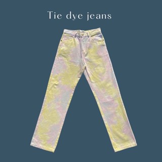 something apparels tie dye jeans กางเกงยีนส์สีมัดย้อม