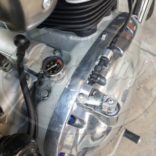 Royal Enfield Intercepter, GT650 มาตรวัดอุณหภูมิน้ำมันเครื่อง Engine Oil Thermometer gauge Temp meter filler cap ฝา