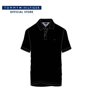 Tommy Hilfiger เสื้อโปโลผู้ชาย รุ่น MW0MW26882 BDS - สีดำ