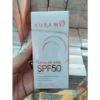 กันแดดออร่ามี ชัน ออล์ เดย์ ชิลด์ ออร่ามี Aura me Shield SPF 50pa+++ 20g