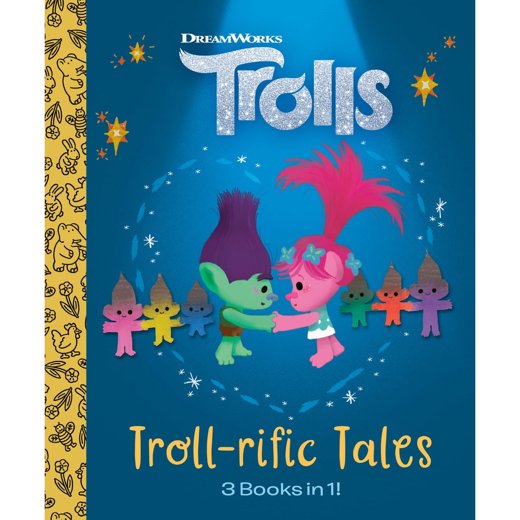 หนังสืออังกฤษใหม่ Troll-rific Tales (DreamWorks Trolls) (Little Golden Book) [Hardcover]