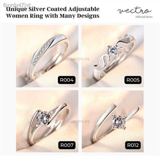 Adjustable Stylish Fashion Women Silver Ring | Cincin Perak Silver Perempuan | Gift Present Hadiah Girl Friend Kawan Gad