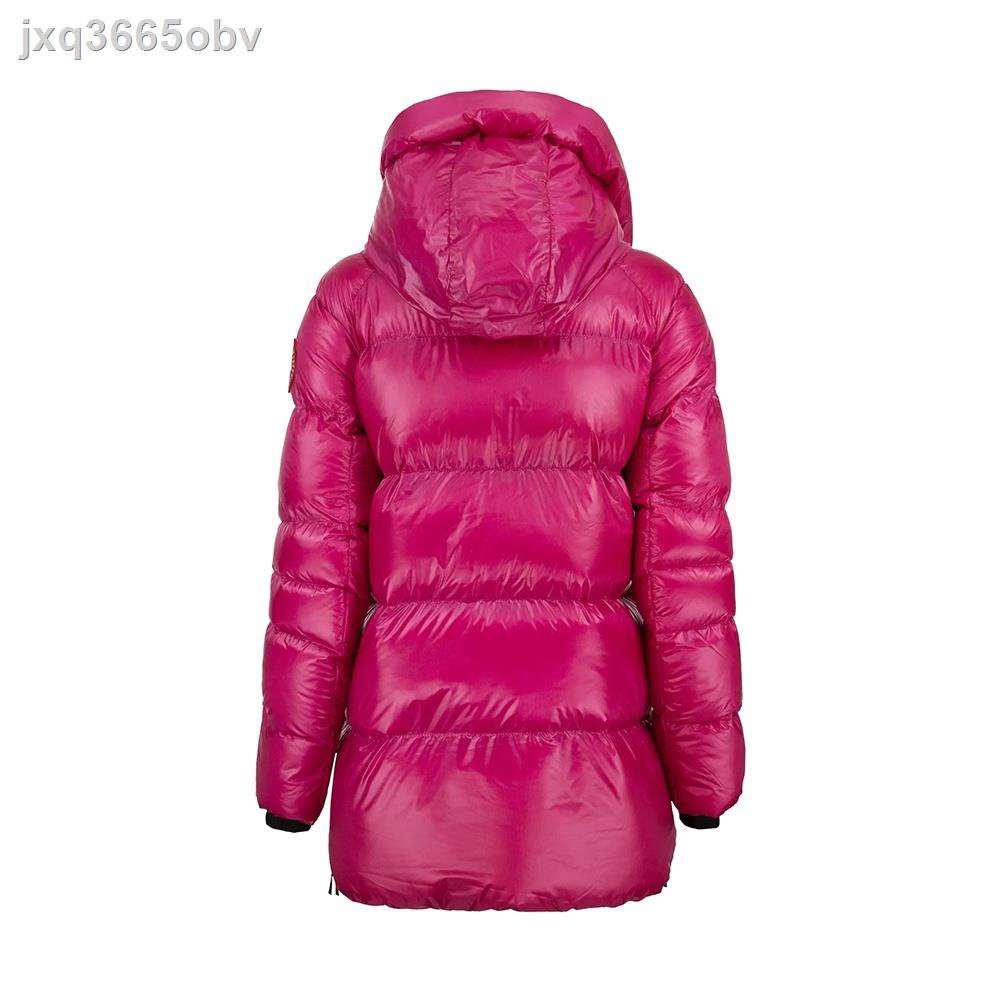 ♞Canada Goose Cypress Classic Fit Hooded Down Jacket for Women in Fuchsia - 2239L-121