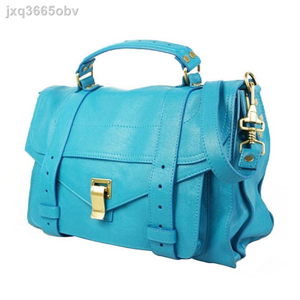 ▽Proenza Schouler PS1 Mandarin Medium Shoulder Bag for Unisex in Light Blue - H00002-L001B-5024