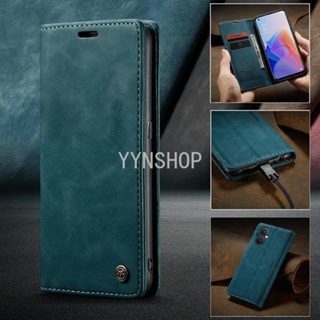 เคสโทรศัพท์หนัง ฝาพับ พร้อมช่องใส่บัตร หรูหรา สําหรับ OPPO Reno8 T 5G Reno 8T Reno8 z Reno7z