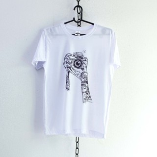 เสื้อยืดคอกลมแขนสั้น ไซต์M สีขาว