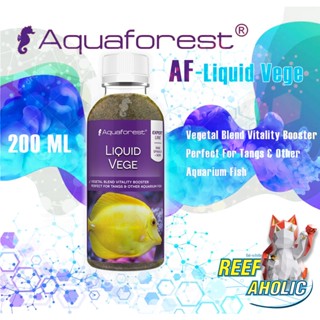 Aquaforest Liquid Vege 200ml อาหารปลา อาหารปะการัง สูตรน้ำ!! ใช้งานง่าย ใช้เลย!!