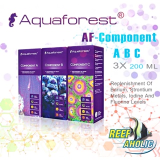 Aquaforest Component A-B-C ขวด 200 ml. แร่ธาตุรองสำหรับตู้ปลาทะเล ถ้ารองไม่ดีแล้วหลักจะดีได้อย่างไร มาใช้กันเตอะ