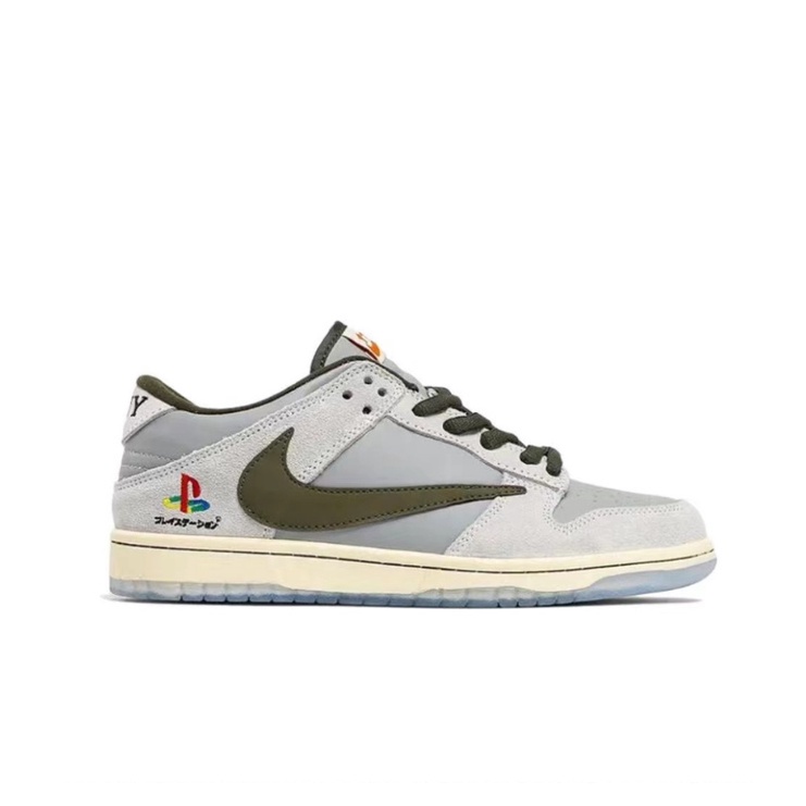 รองเท้าผ้าใบ nike♚Travis Scott x Playstation Nike SB Dunk LowProduct ของแท้ 100% แนะนำ