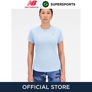 NEW BALANCE Impact Run Short Sleeve เสื้อวิ่งผู้หญิง เสื้อกีฬา