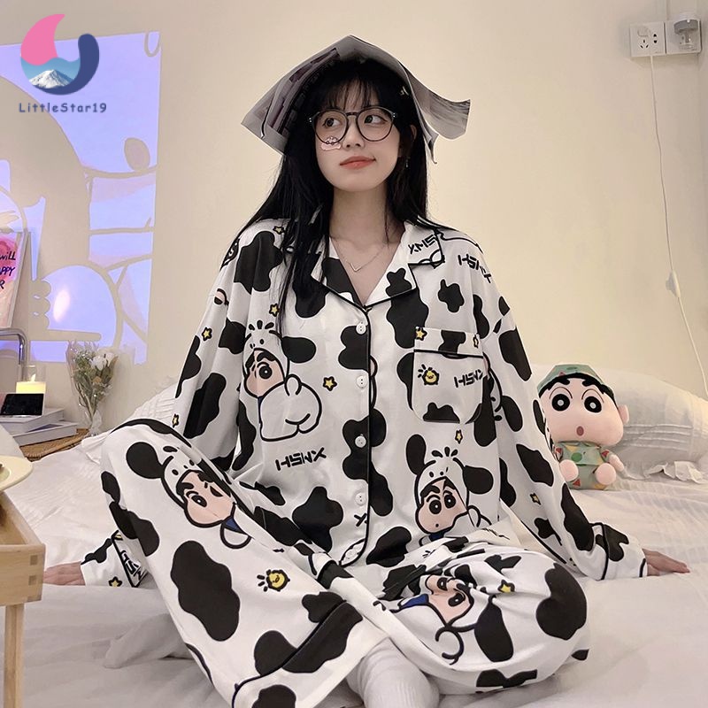🌻ชุดนอนลายกาตูน🌻 ชุดนอน ชินจัง ผ้านิ่มใส่นอนสบาย Cartoon Pajamas - รูปที่ 6