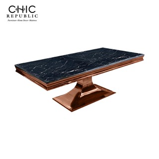 Chic Republic HERNANDEZ-RG/130 MARBLE,โต๊ะกลาง - สี ดำ