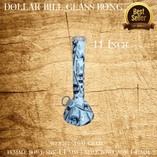 แจกันแก้ว Dollar Bill Glass 11 Inch