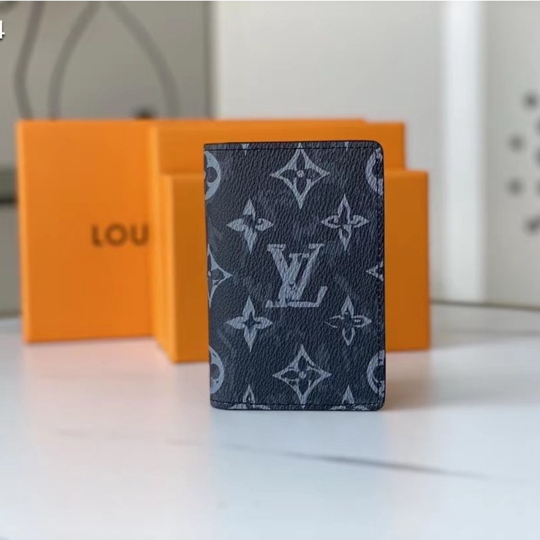 [With Box] LV Men's Card Clip Wallet High Quality Multifunctional Wallet
