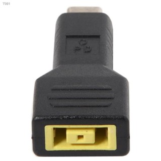 Rectangle Jack for Lenovo Input To USB-C Type-C Power Plug Charge Adapter for Laptop Phone