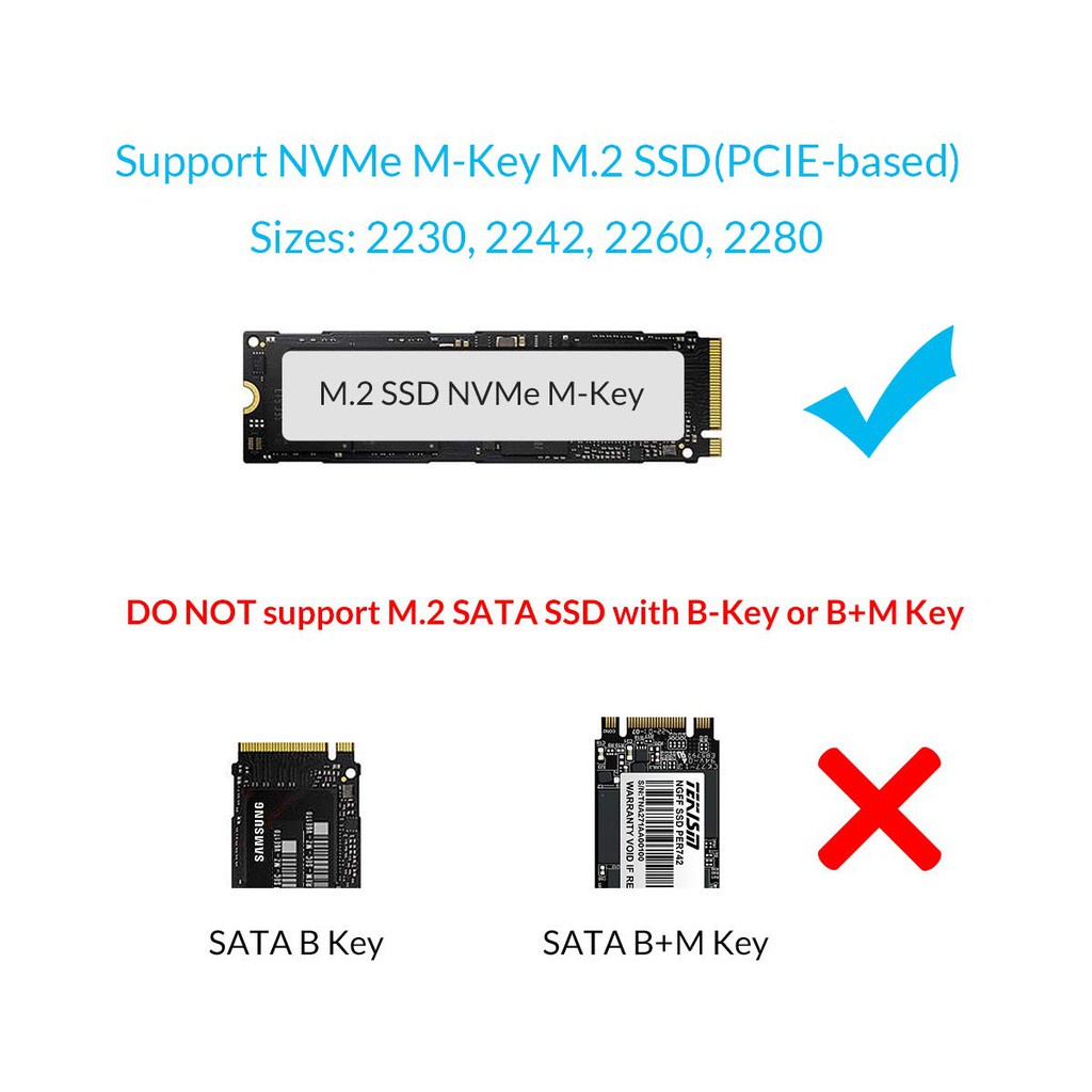 [ออกใบกำกับได้+ประกันศูนย์ไทย] ORICO TCM2-C3 กล่องใส่ Hdd NVME M.2 (M-Key) SSD USB-C 10Gbps TCM2-C3 (เคสไม่รวม M.2) ของแท้ประกันศูนย์ 2ปี