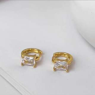 𝐋𝐀𝐃𝐘.𝐋𝐔𝐗𝐔𝐑𝐘 - 14K Gold plated ต่างหูมินิมอล (s925)