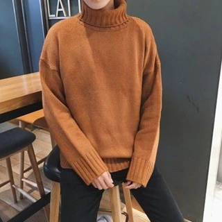 ❈♦☼ เสื้อคอเต่า เสื้อกันหนาวผู้ชายสไตล์ทันสมัย สีสันสวยงาม สวมใส่แบบหลวมๆ เนื้อผ้าไม่หนาใส่สบาย