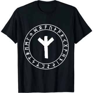 เสื้อยืด Algiz Rune Viking Rune Norse Pagan Wicca Witchcraft