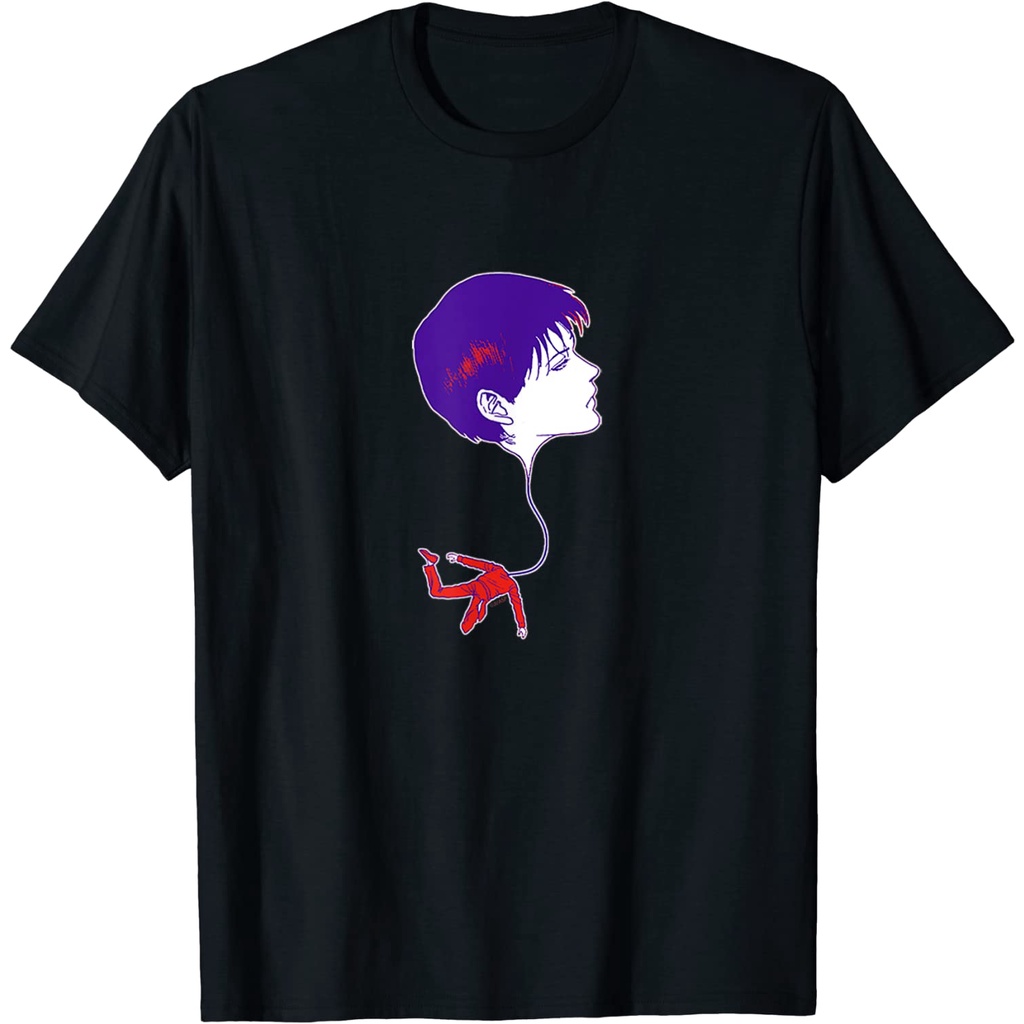 เสื้อยืดพิมพ์ลาย Junji Ito Floating Heads Back
