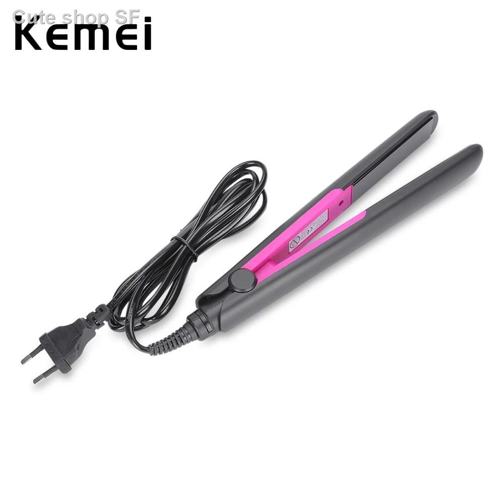 Kemei Professional 220V Electric Hair Straightener Tourmaline Ceramic Straightening Irons Coating Sa