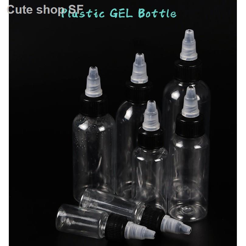 Twist Cap Empty Plastic Transparent Tattoo Ink Pigment Clear Bottle Supplies Tattoo Pigment Ink Bott