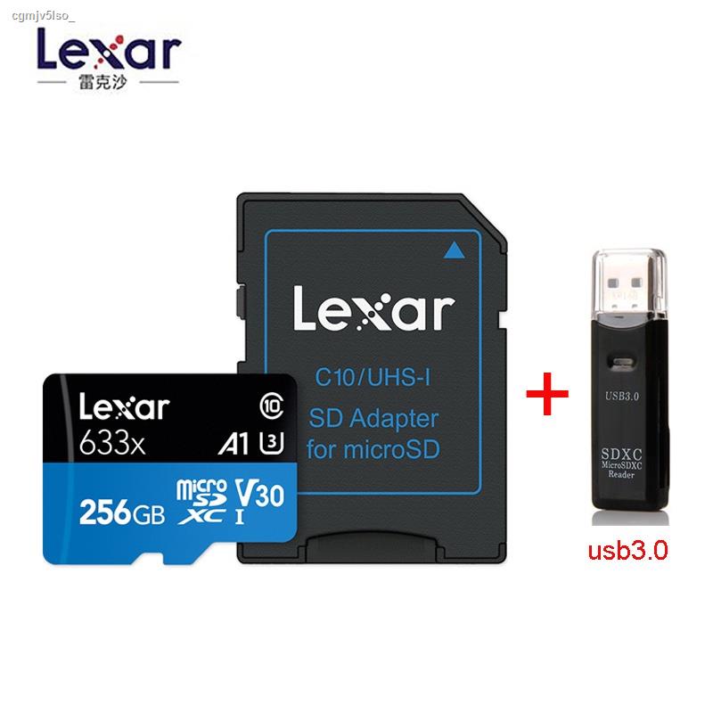 Lexar 633X  95mb/s Micro sd card 512GB 128g 256GB Memory Card Reader Uhs-1 For Drone Gopro Dji Sport Camcorder