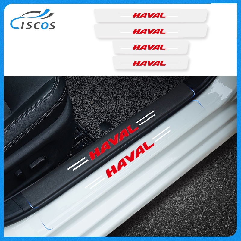 Ciscos 4 ชิ้น กันรอยประตูรถยนต์ ฟิล์มใสกันรอยรถยนต์ สติกเกอร์ประตูรถ ของแต่งรถ สำหรับ Haval H6 Jolion