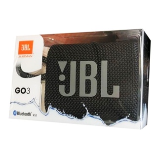 JBL Go 3 Portable Waterproof Wireless Bluetooth Speaker (Black) - Pocket-size