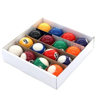 ลูกบิลเลียต ลูกสนุ๊ก สนุ๊กเกอร์ ลูกพูล ขนาด38 MM.กล่อง16ลูก บิลเลียด SNOOKER BALL SET 16 PCS