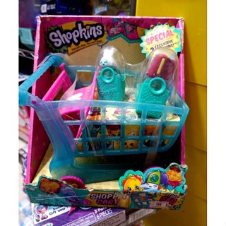 Shopkins เซตตระกร้าช้อปปิ้ง พร้อมตัวเล่น2ตัว