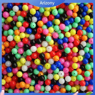 [ARIZONY] เหยื่อตกปลาหลากสี 6 มม. / 8 มม. 100 ชิ้น