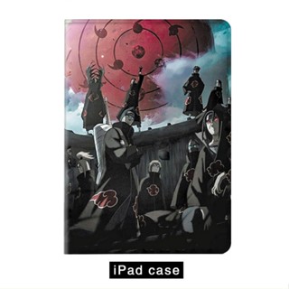 Naruto Akatsuki เคสไอแพด air 4 5 mini4/5/6 mini 1/2/3 เคส ipad gen 7 8 9 gen10 iPad pro11 2022 tri-fold case pen slot